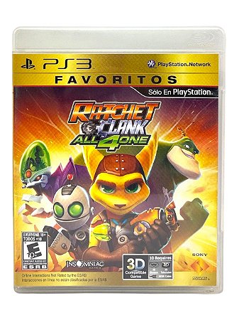 FAVORITOS - RATCHET CLANK: ALL 4 ONE - USADO - PS3