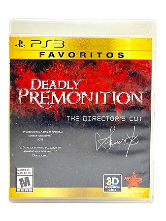 FAVORITOS - DEADLY PREMONITION: THE DIRECTOR´S CUT - USADO - PS3