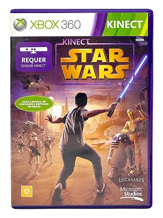 KINECT STAR WARS - CAPA EM PORTUGUÊS/ JOGO AMERICANO - USADO - XBOX 360
