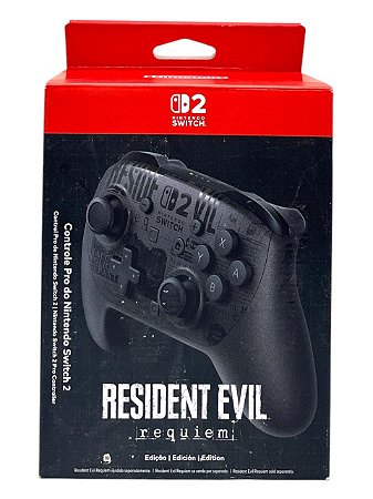 PRO CONTROLE NINTENDO SWITCH 2 - RESIDENT EVIL REQUIEM EDITION - NOVO