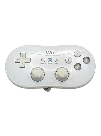 CONTROLE CLASSIC - BRANCO - USADO - NINTENDO Wii