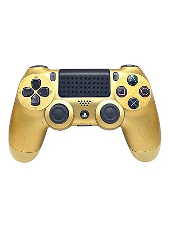 CONTROLE SONY PS4 SEM FIO DUALSHOCK - DOURADO - USADO