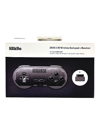 CONTROLE 8BITDO SN30 COMPATÍVEL COM SUPER NINTENDO/ FAMICOM - NOVO