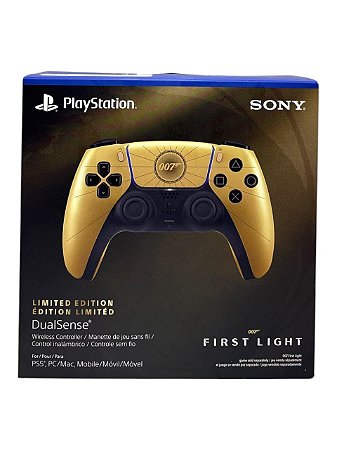 CONTROLE SONY DUALSENSE LIMITED EDITION: 007 FIRST LIGHT - NOVO - PS5