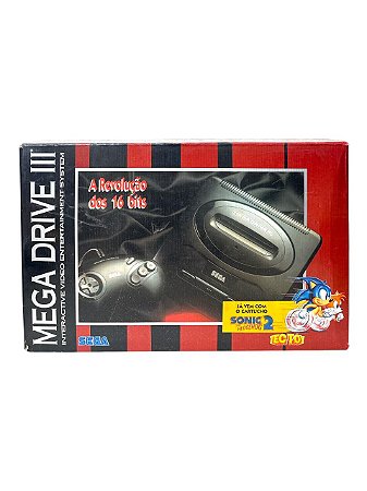 MEGA DRIVE III (TECTOY) + SONIC 2 - USADO