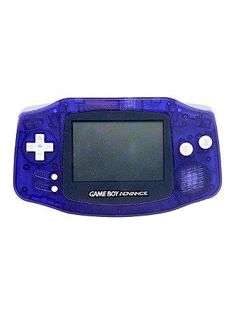 GAME BOY ADVANCE PURPLE + CARTUCHO C/ JOGOS - USADO