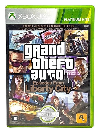 PLATINUM HITS: GTA EPISODES FROM LIBERTY CITY - USADO - XBOX 360