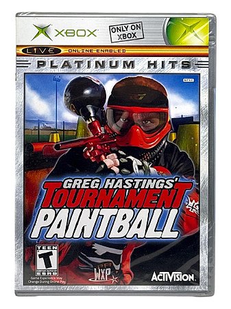 GREG HASTINGS' TOURNAMENT PAINTBALL - USADO - XBOX CLASSICO