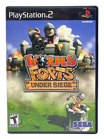WORMS FORTS: UNDER SIEGE - C/ DETALHES - USADO - PS2