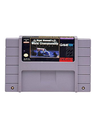 NIGEL MANSELL'S WORLD CHAMPIONSHIP RACING - USADO - SUPER NINTENDO