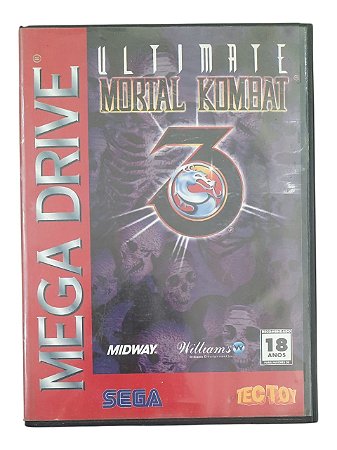 ULTIMATE MORTAL KOMBAT 3 - USADO - MEGA DRIVE