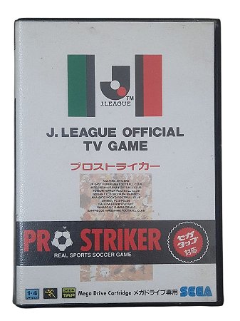 J. LEAGUE OFFICIAL TV GAME - PRO STRILER - JAPONÊS - USADO - MEGA DRIVE