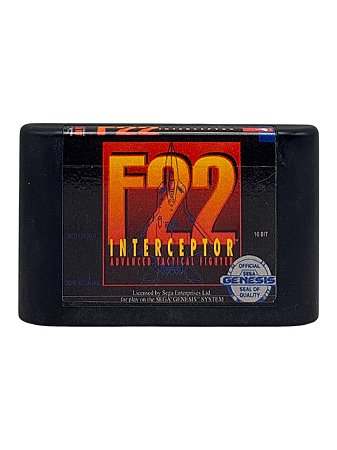 F-22 INTERCEPTOR - ARTE RELABEL - USADO - SEGA GENESIS