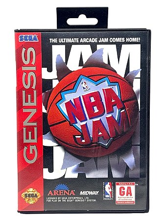 NBA JAM - COMPLETO (C/ DETALHES) - USADO - SEGA GENESIS