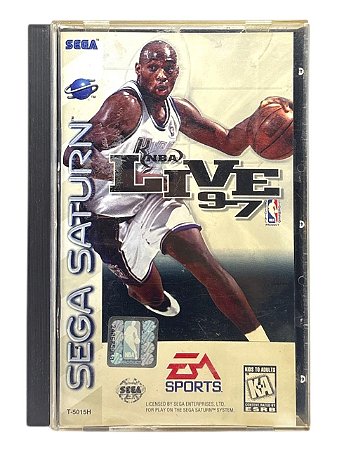 NBA LIVE 97 - C/ DETALHES - USADO - SEGA SATURN