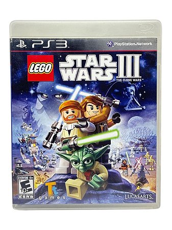 LEGO STAR WARS III THE CLONE WARS - C/ DETALHES - USADO - PS3