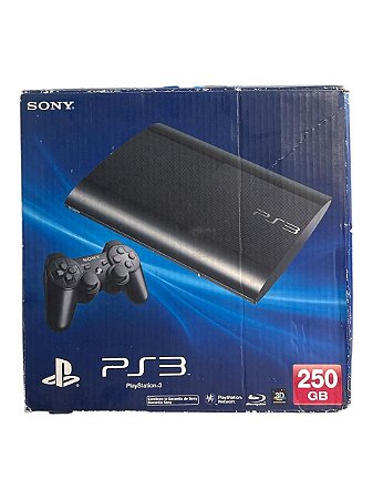 CONSOLE PLAYSTATION 3 SUPER SLIM - 250GB/ CABO HDMI - USADO