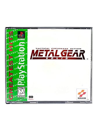 GREATEST HITS: METAL GEAR SOLID - USADO - PS1