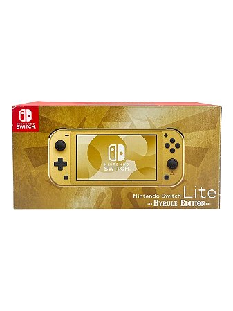 CONSOLE NINTENDO SWITCH LITE EDIÇÃO ESPECIAL: HYRULE - USADO
