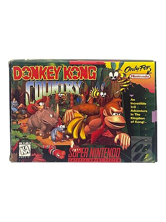 DONKEY KONG COUNTRY - COMPLETO - USADO - SUPER NINTENDO
