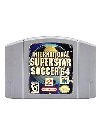 INTERNATIONAL SUPERSTAR SOCCER 64 - C/ DETALHES - USADO - NINTENDO 64