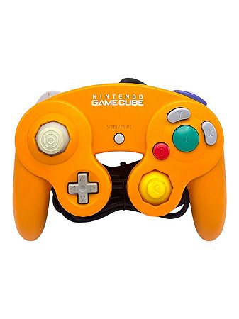 CONTROLE NINTENDO GAMECUBE LARANJA (SPICE ORANGE) - USADO