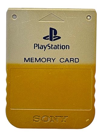 MEMORY CARD - USADO - AMARELADO - PLAYSTATION 1