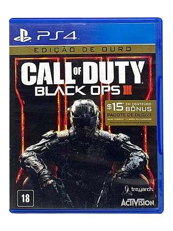 EDIÇÃO OURO: CALL OF DUTY BLACK OPS III - USADO - PS4