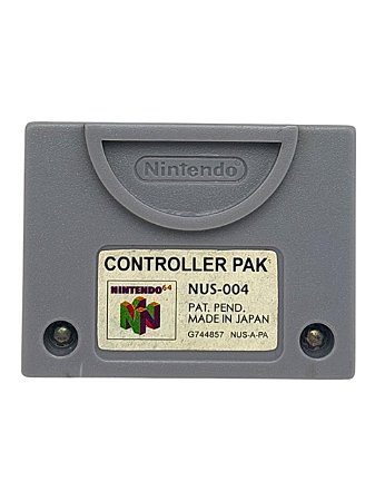 MEMORY CARD: CONTROLLER PAK - NINTENDO 64 - USADO