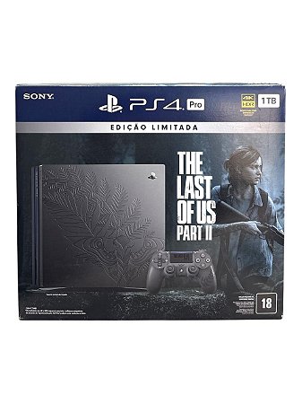 CONSOLE PLAYSTATION 4 PRO 1TB EDIÇÃO LIMITADA THE LAST OF US PART II - USADO