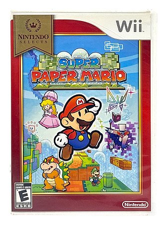 NINTENDO SELECTS: SUPER PAPER MARIO - USADO - NINTENDO Wii