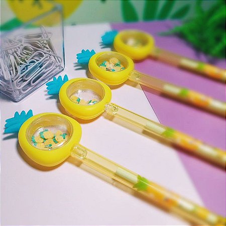 Caneta Gel - Abacaxi