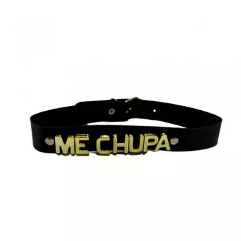Coleira Personalizada - Me Chupa - Brasil Fetiche