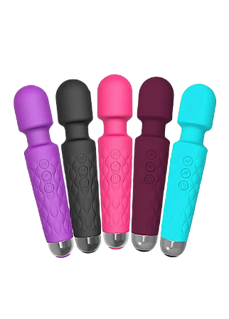 Vibrador Varinha Mágica - 10 Vibrações  – Recarregável - Rosa - SI