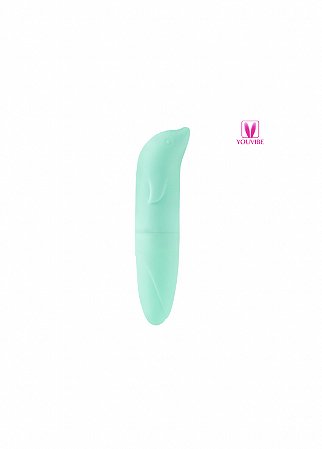 Vibrador Ponto G com Formato de Golfinho Aveludado e Silencioso