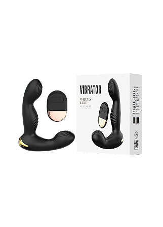 Vibrador estimulador de próstata com controle remoto