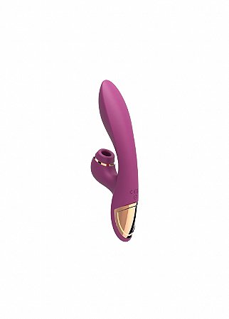 Sugador Vibrador Ponto G com Estimulador Clitoriano  – Recarregável