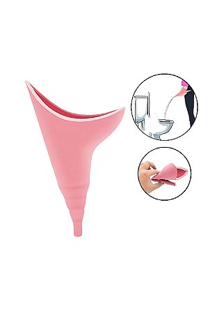 Urinol Feminino Portátil em Silicone - Funil xixi em pé