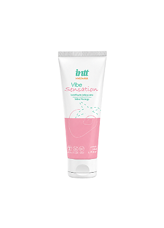 Vibe Sensation — Lubrificante Íntimo Vibrante Beijável Sabor Morango 50ml Intt
