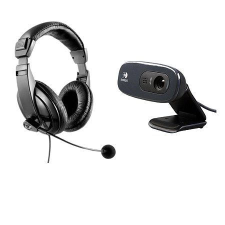 Kit Home Office -  Web Cam + Headset