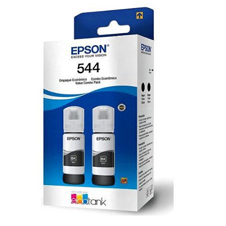 Refil De Tinta Epson T544 65ml 2 Unidades Preto