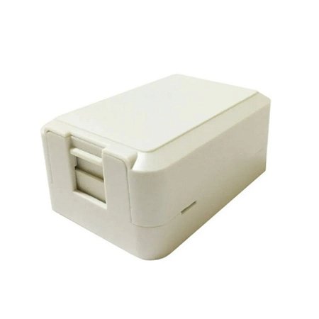 Caixa De Sobrepor Para Keystone 1 Saída Fêmea Rj45 Rj11