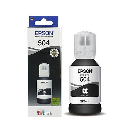 Refil de tinta Epson T504 Preto T504120 - Original