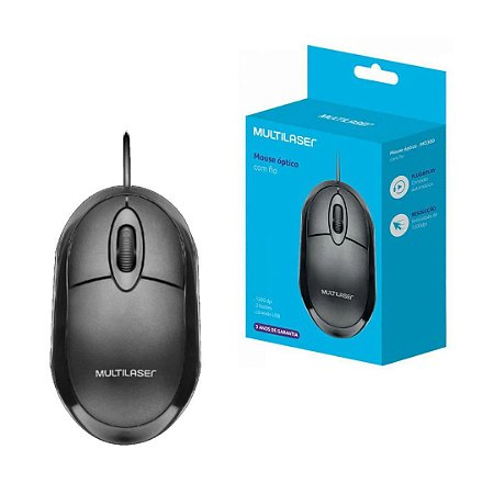 Mouse Multilaser USB MO300 1200dpi