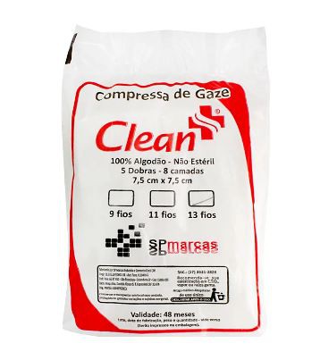 Compressa de Gaze 13 Fios 7,5cmx7,5cm 140g