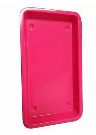 Bandeja Plástica Autoclave 23x15x3cm - Pink