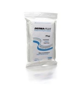 Compressa de Gaze Non-Woven Estéril Derma-Plus 7,5x 7,5cm - 100un