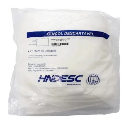 Lençol c/ Elástico 200 X 90  HNDESC c/ 10un