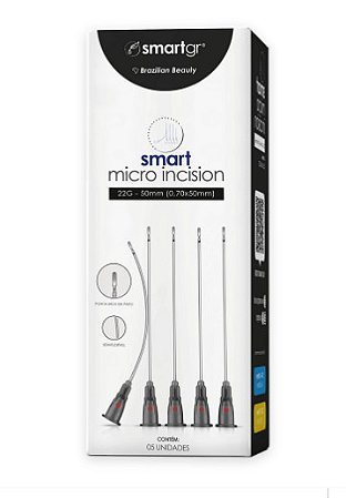 Smart Micro Incision 22G/50mm(Caixa c/ 5un) - Smart GR