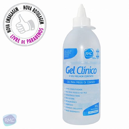 Gel Clínico Condutor Bisnaga 300ml RMC (Incolor)